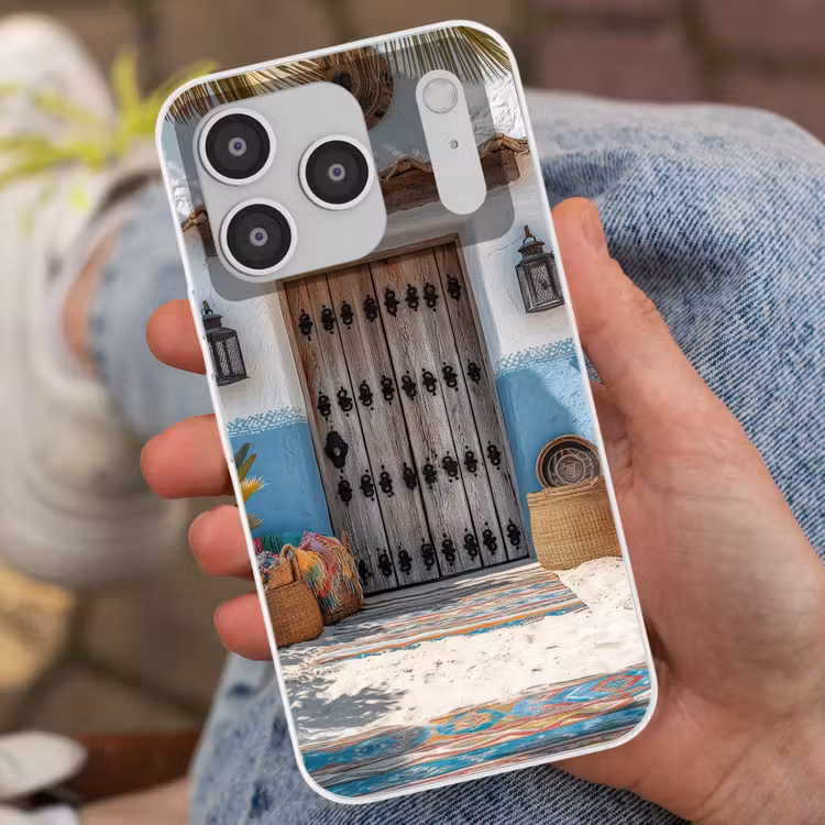 Deur - Manden - Planten Telefoonhoesje iPhone 17 Pro klein -sfeer2