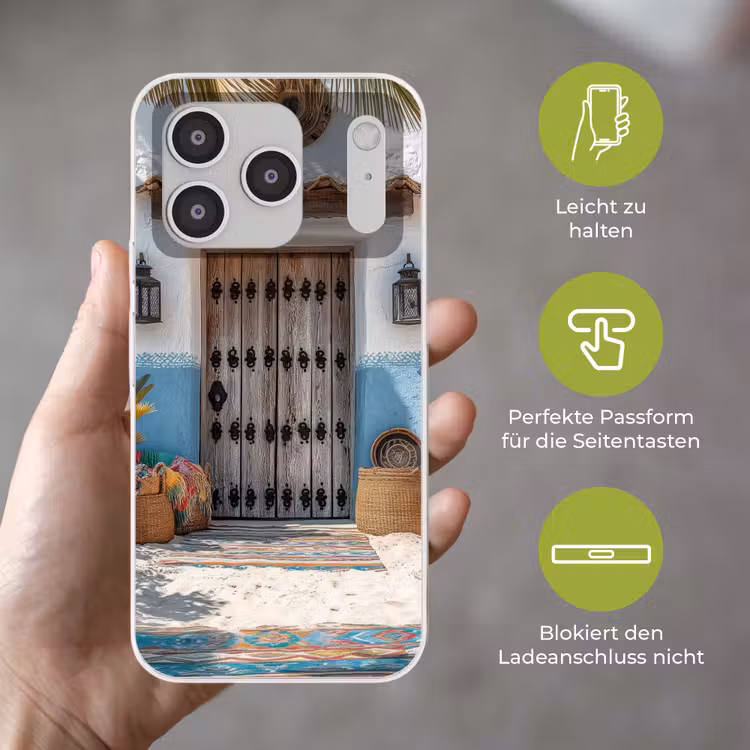 Deur - Manden - Planten Telefoonhoesje iPhone 17 Pro klein -sfeer3_DE