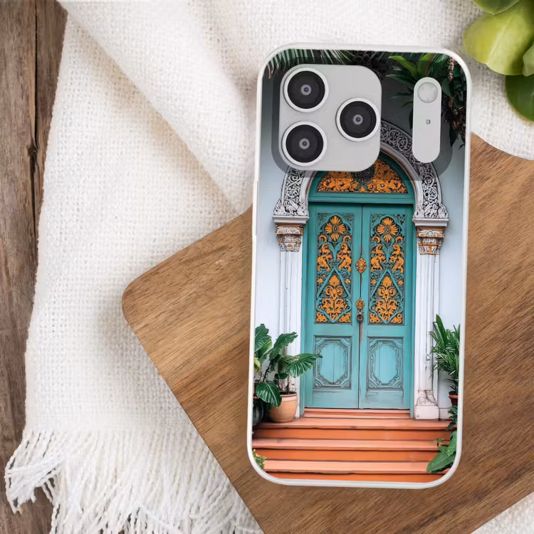 Deur - Patronen - Planten Telefoonhoesje iPhone 17 Pro klein -sfeer1