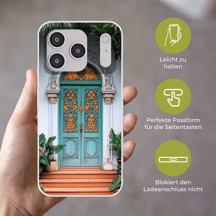 Deur - Patronen - Planten Telefoonhoesje iPhone 17 Pro klein -sfeer3_DE