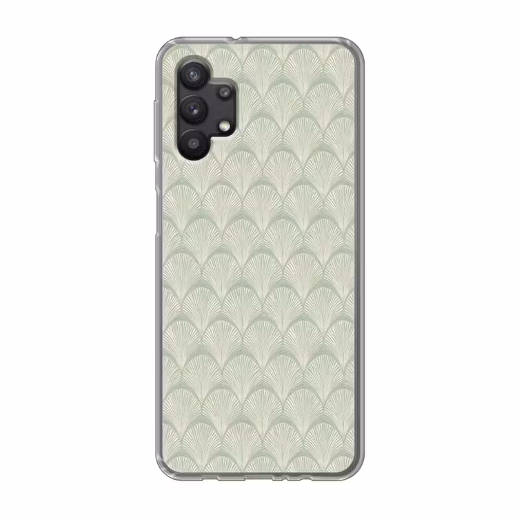 Waaiers - Patroon - Groen Telefoonhoesje Samsung Galaxy A32 5G klein 346 -3d