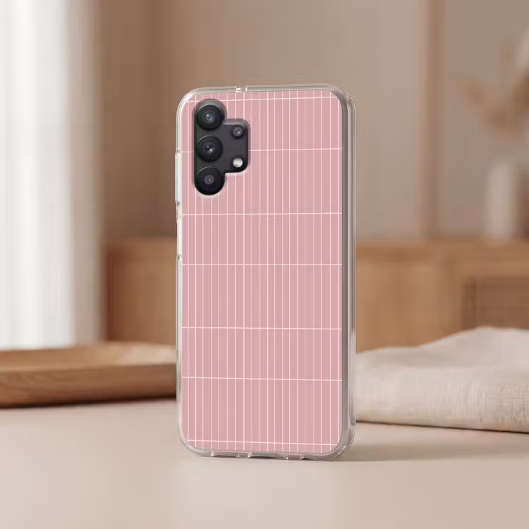 Verticaal - Wandtegel - Lichtroze Telefoonhoesje Samsung Galaxy A32 5G klein 346 -sfeer2