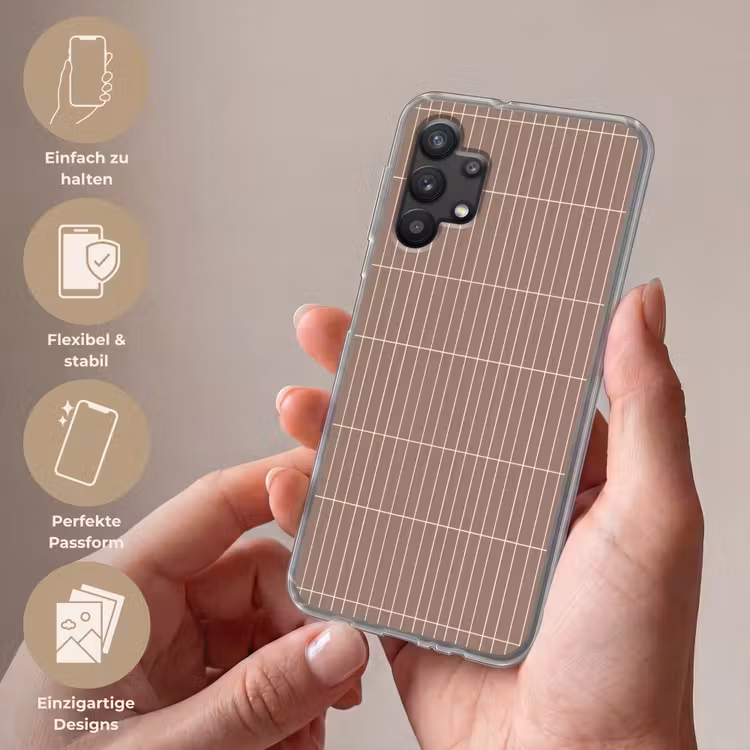 Verticaal - Wandtegel - Terracotta Telefoonhoesje Samsung Galaxy A32 5G klein 346 -sfeer3_DE