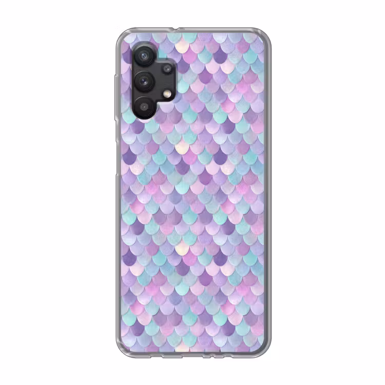 Dromerig - Zeemeermin - Pastel Telefoonhoesje Samsung Galaxy A32 5G klein 346 -3d