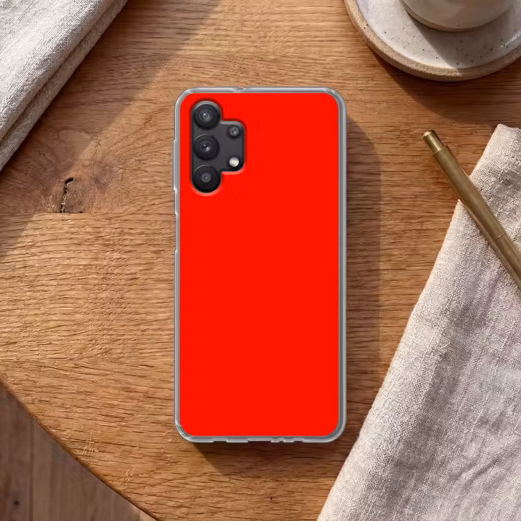Vibrant - Vermilion - Rood Telefoonhoesje Samsung Galaxy A32 5G klein 346 -sfeer1