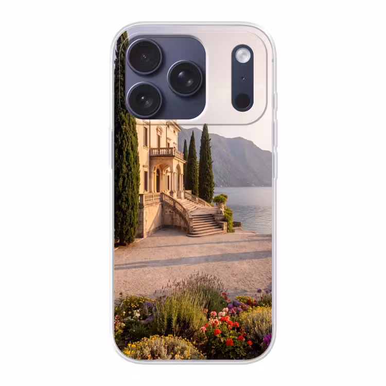 Handyhülle - Villa – Wasser – Treppen - Villa - water -trappen Telefoonhoesje iPhone 17 Pro klein
