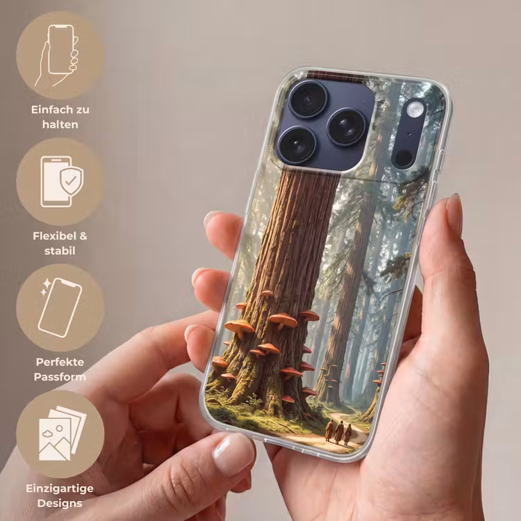 Handyhülle - Wald – Bäume – Natur - Bos - Bomen - Natuur Telefoonhoesje iPhone 17 Pro klein