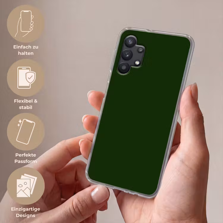 Forest - Green - Groen Telefoonhoesje Samsung Galaxy A32 5G klein 346 -sfeer3_DE