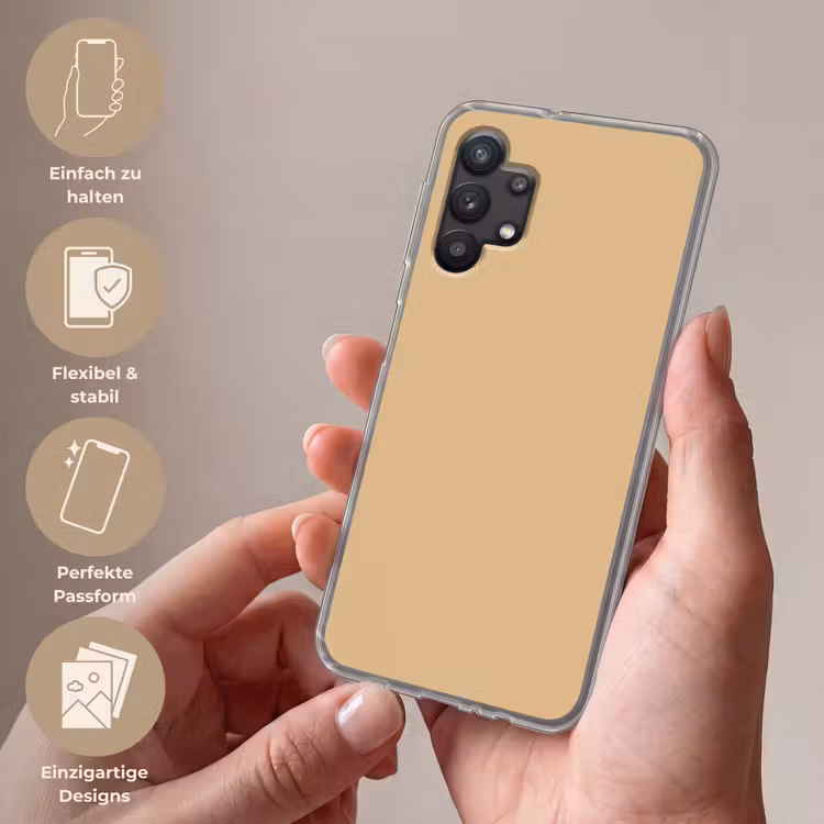 Warm - Sand - Nude Telefoonhoesje Samsung Galaxy A32 5G klein 346 -sfeer3_DE