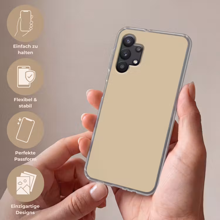 Warm - Sand - Nude Telefoonhoesje Samsung Galaxy A32 5G klein 346 -sfeer3_DE