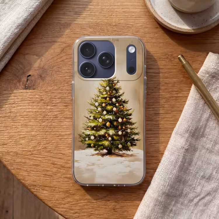 Kerst - Sfeer - Groen Telefoonhoesje iPhone 17 Pro klein -sfeer1