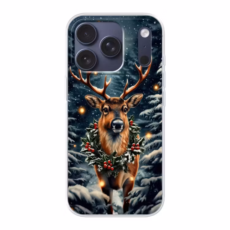 Kerst - Magie - Bos - Kleurrijk Telefoonhoesje iPhone 17 Pro klein -3d