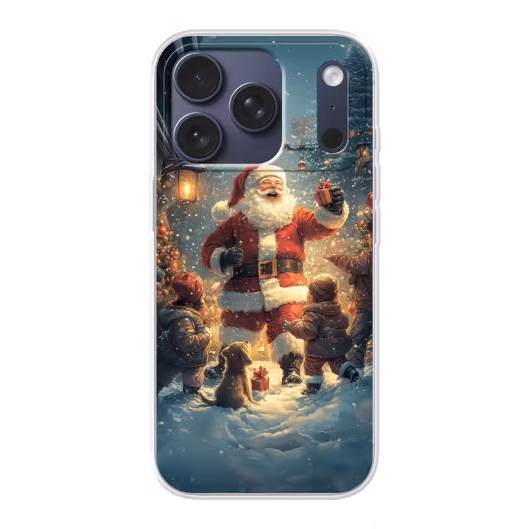 Kerstvreugde - Sneeuw - Kleurrijk Telefoonhoesje iPhone 17 Pro klein -3d