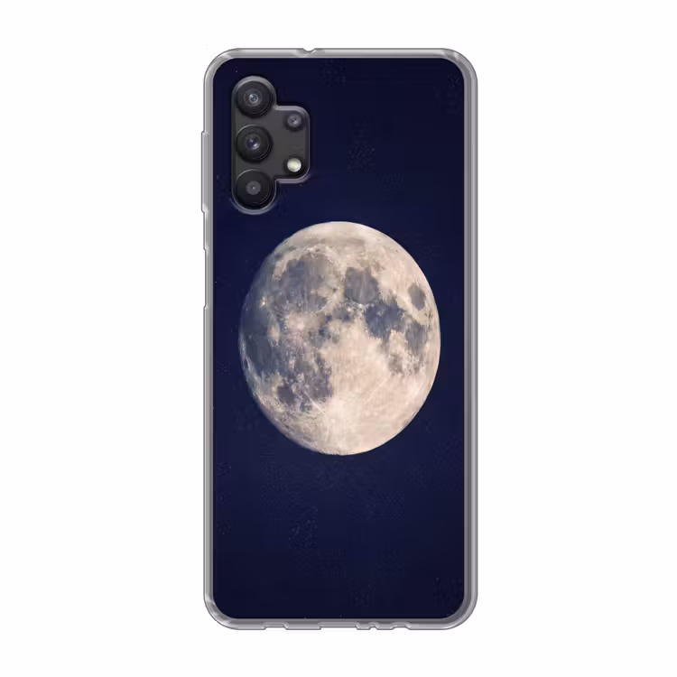Ruimte - Maan - Kosmos Telefoonhoesje Samsung Galaxy A32 5G klein -3d