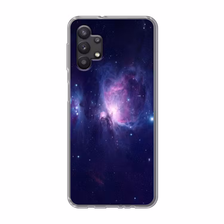 Ruimte - Sterren - Kleurrijk Telefoonhoesje Samsung Galaxy A32 5G klein -3d