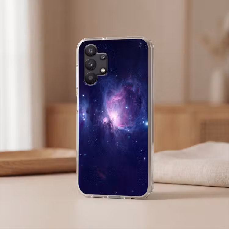 Ruimte - Sterren - Kleurrijk Telefoonhoesje Samsung Galaxy A32 5G klein -sfeer2