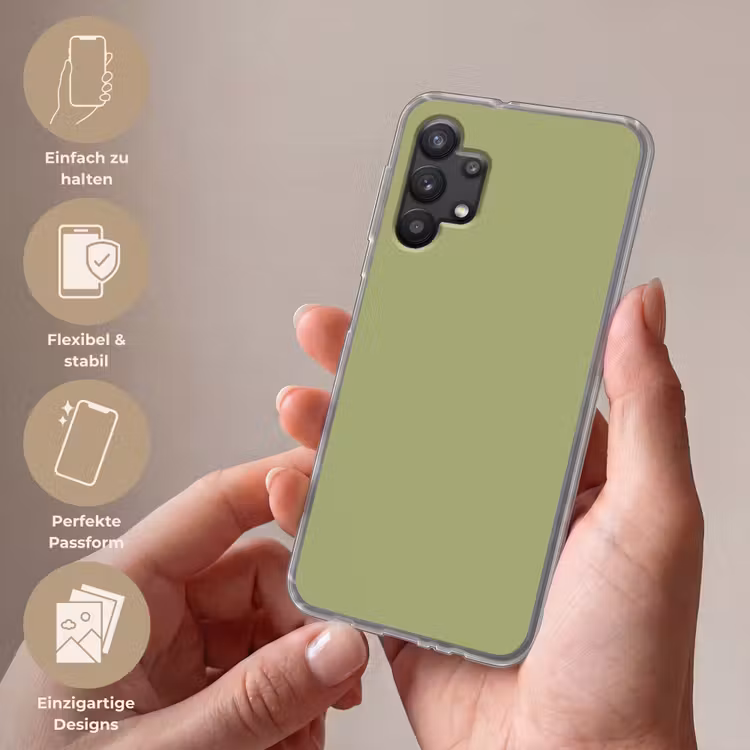 Whispering - Sage - Groen Telefoonhoesje Samsung Galaxy A32 5G klein 346 -sfeer3_DE