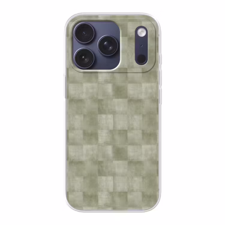 Vlakken - Rustiek - Groen Telefoonhoesje iPhone 17 Pro klein 878 -3d