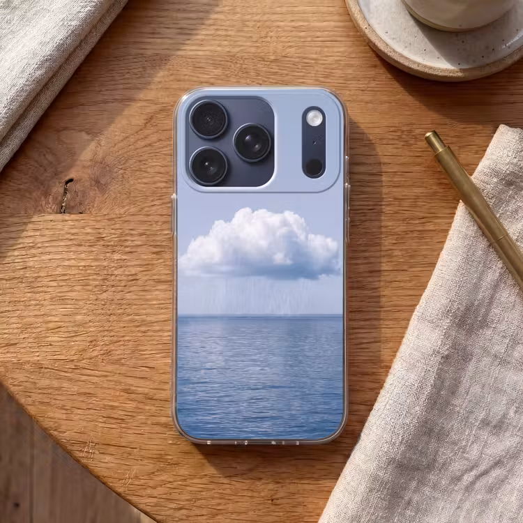 Handyhülle - Wolke – Regen – Natur - Wolk - Regen - Natuur Telefoonhoesje iPhone 17 Pro klein