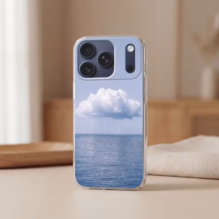 Handyhülle - Wolke – Regen – Natur - Wolk - Regen - Natuur Telefoonhoesje iPhone 17 Pro klein
