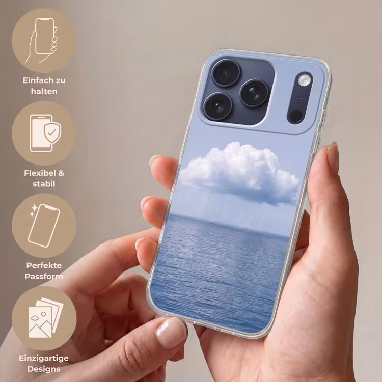 Handyhülle - Wolke – Regen – Natur - Wolk - Regen - Natuur Telefoonhoesje iPhone 17 Pro klein