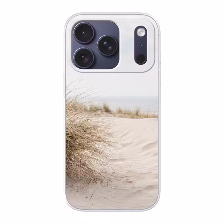 Wolken - Duinlandschap - Zand Telefoonhoesje iPhone 17 Pro klein -3d