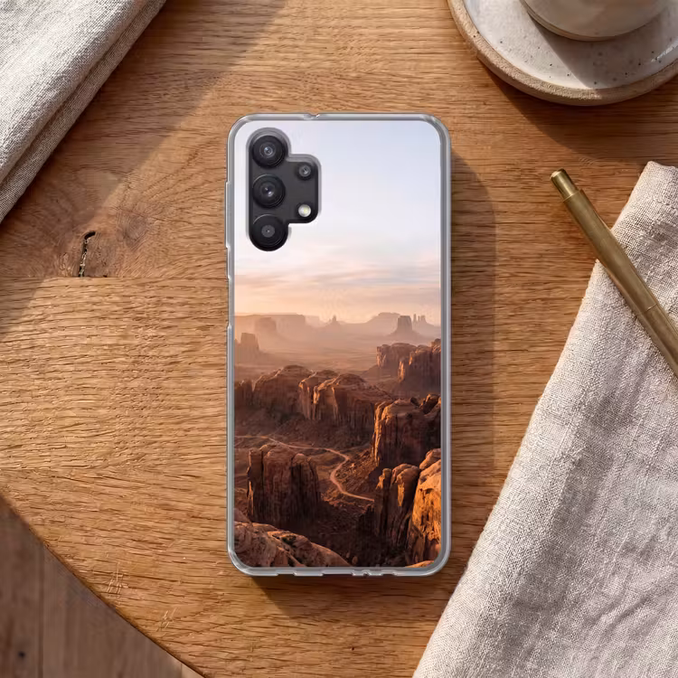 Woestijn - Landschap - Natuur Telefoonhoesje Samsung Galaxy A32 5G klein -sfeer1