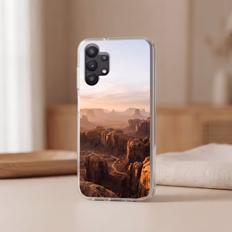 Woestijn - Landschap - Natuur Telefoonhoesje Samsung Galaxy A32 5G klein -sfeer2