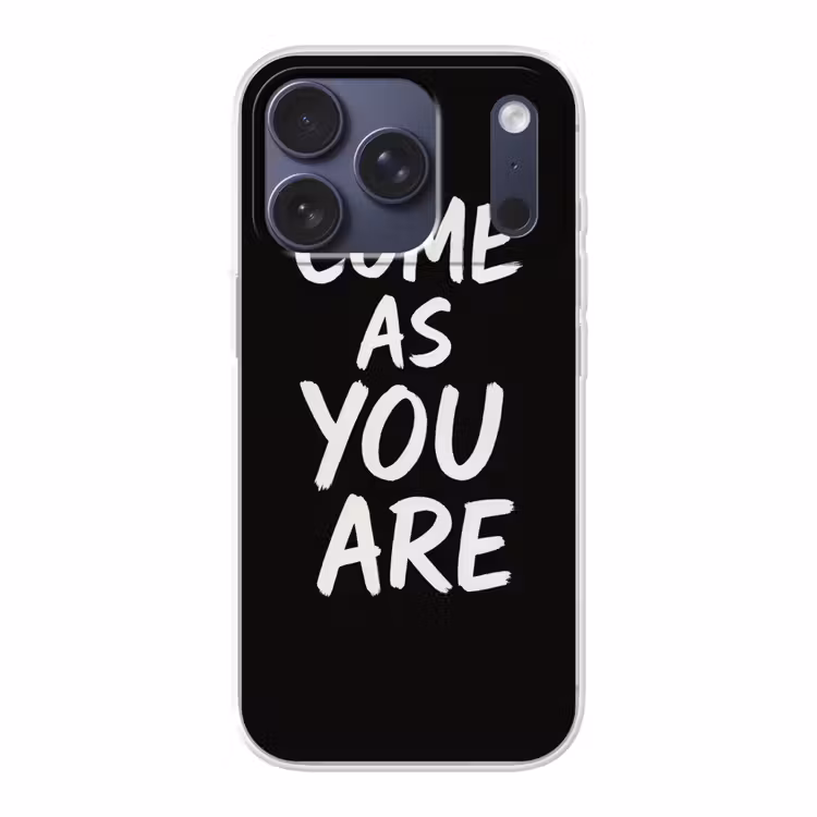 Quote - Zwart - Simpel Telefoonhoesje iPhone 17 Pro klein -3d