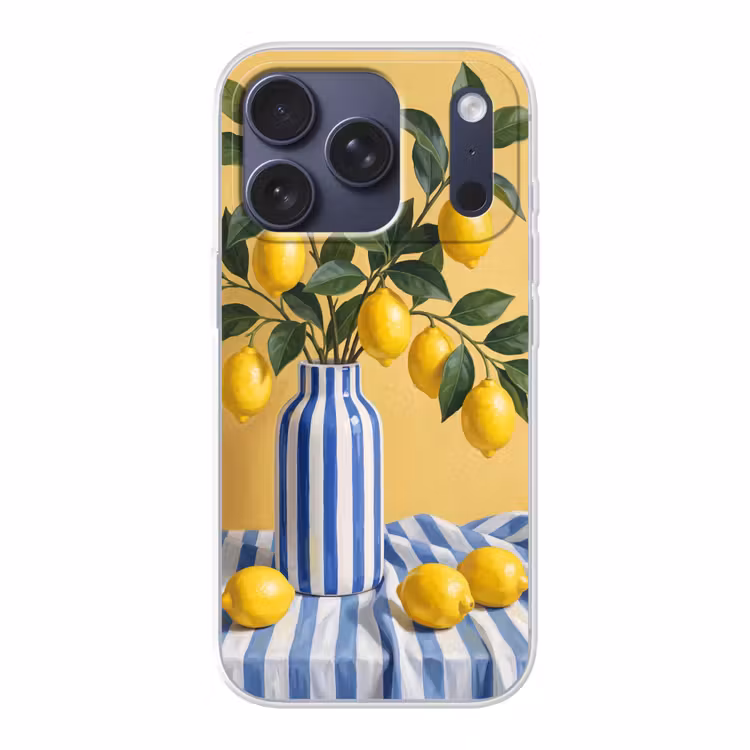 Handyhülle - Zitrone – Stillleben – Modern - Citroen - Stilleven - Modern Telefoonhoesje iPhone 17 Pro klein