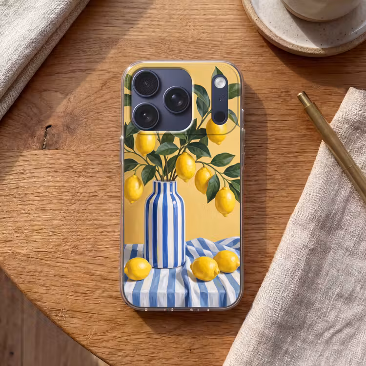Handyhülle - Zitrone – Stillleben – Modern - Citroen - Stilleven - Modern Telefoonhoesje iPhone 17 Pro klein