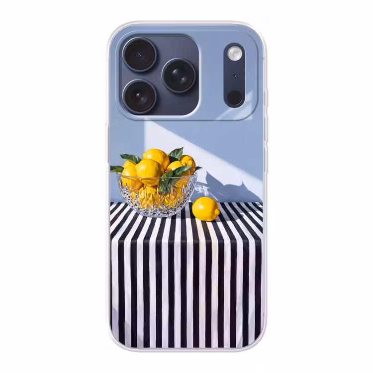 Handyhülle - Zitronen – Obst – Gelb - Citroenen - Fruit - Geel Telefoonhoesje iPhone 17 Pro klein