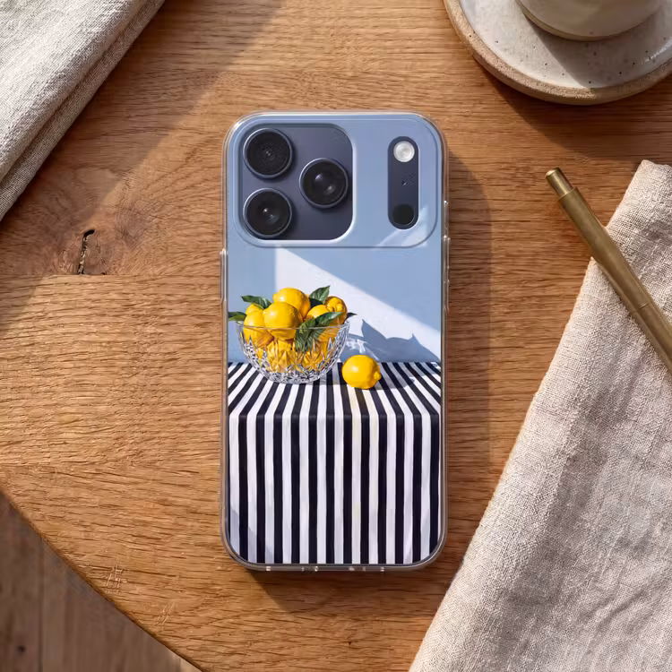 Handyhülle - Zitronen – Obst – Gelb - Citroenen - Fruit - Geel Telefoonhoesje iPhone 17 Pro klein