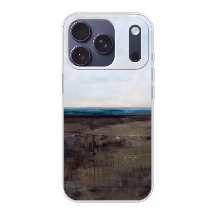 Abstract - Landschap - Horizon - Blauw - Modern Telefoonhoesje iPhone 17 Pro klein -3d