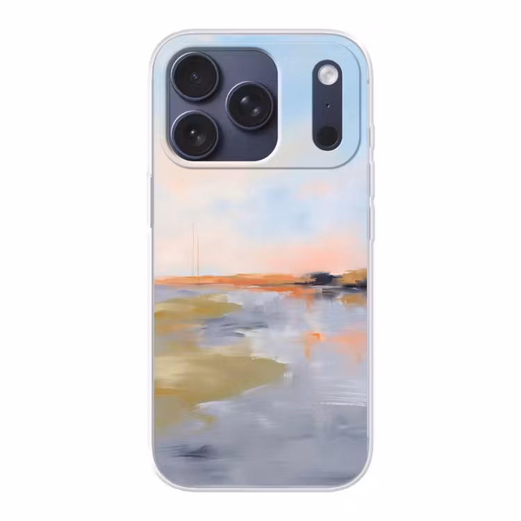 Abstract - Landschap - Horizon - Modern - Kleurrijk Telefoonhoesje iPhone 17 Pro klein -3d
