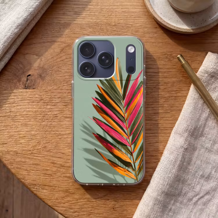 Tak - Bladeren - Kleurrijk - Schaduw Telefoonhoesje iPhone 17 Pro klein -sfeer1