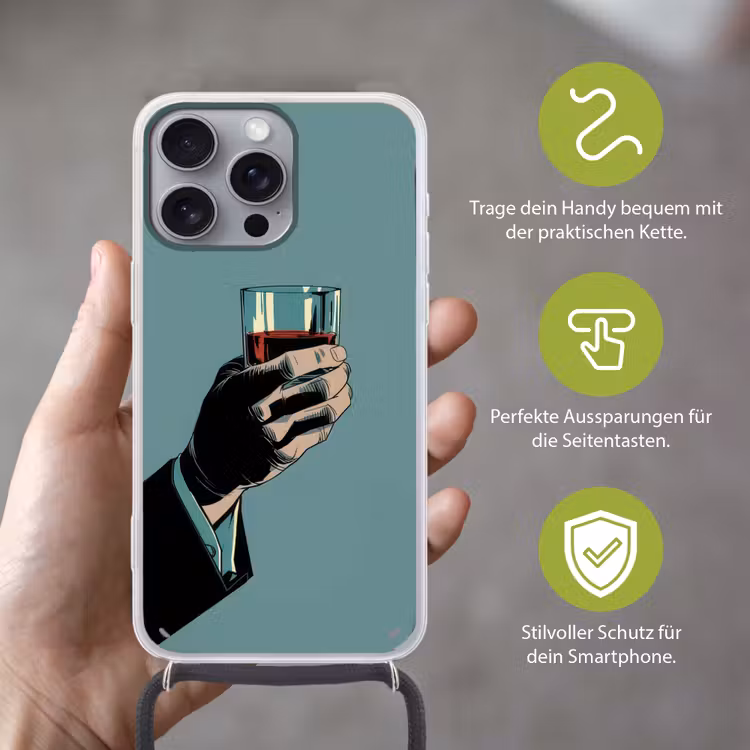 Arm - Glas - Pak - Blauw Hoesje iPhone 16 Pro Max met koord klein -sfeer2_DE