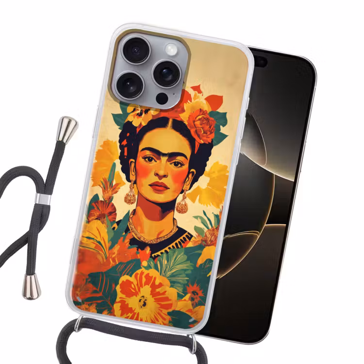 Vrouwelijk - Bloemen - Sieraden Hoesje iPhone 16 Pro Max met koord klein -sfeer1