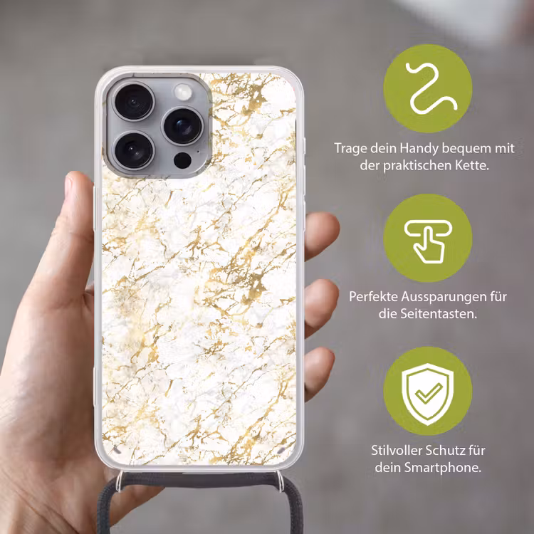 Goudspatten - Wit - Marmer Hoesje iPhone 16 Pro Max met koord klein 804 -sfeer2_DE
