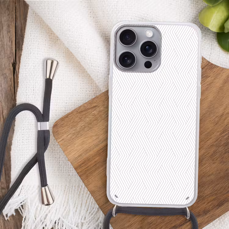 Grafisch - Patroon - Modern Hoesje iPhone 16 Pro Max met koord klein 804 -sfeer4