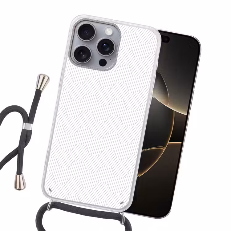Grafisch - Patroon - Modern Hoesje iPhone 16 Pro Max met koord klein 804 -sfeer1