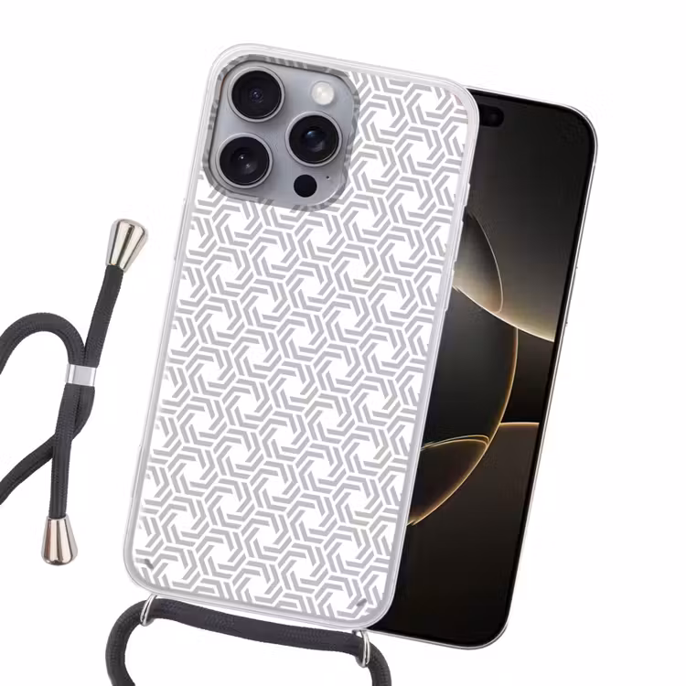 Grafisch - Patroon - Modern Hoesje iPhone 16 Pro Max met koord klein 804 -sfeer1