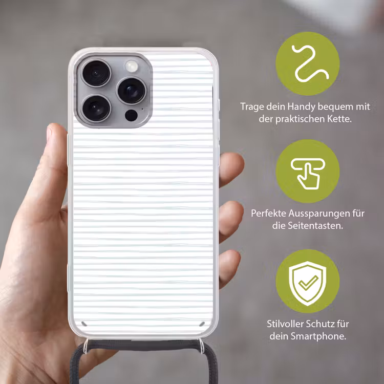 Zee - Sfeer - Strepen - Groen Hoesje iPhone 16 Pro Max met koord klein 804 -sfeer2_DE