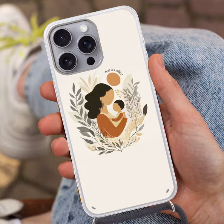 Illustratie - Quote - Moeder Hoesje iPhone 16 Pro Max met koord klein -sfeer3