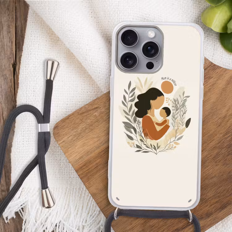 Illustratie - Quote - Moeder Hoesje iPhone 16 Pro Max met koord klein -sfeer4
