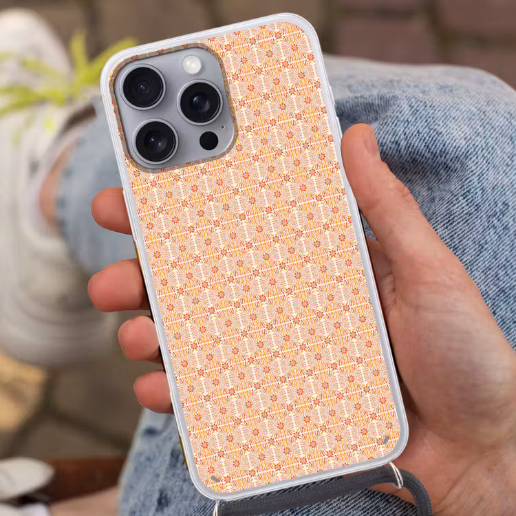 Patroon - Retro - Kleur Hoesje iPhone 16 Pro Max met koord klein 804 -sfeer3