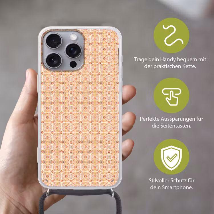 Patroon - Retro - Kleur Hoesje iPhone 16 Pro Max met koord klein 804 -sfeer2_DE