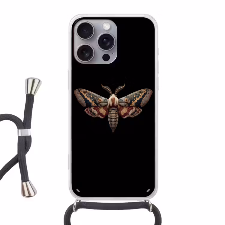 Mot - Oosterse patronen - Sierlijk Hoesje iPhone 16 Pro Max met koord klein -3d
