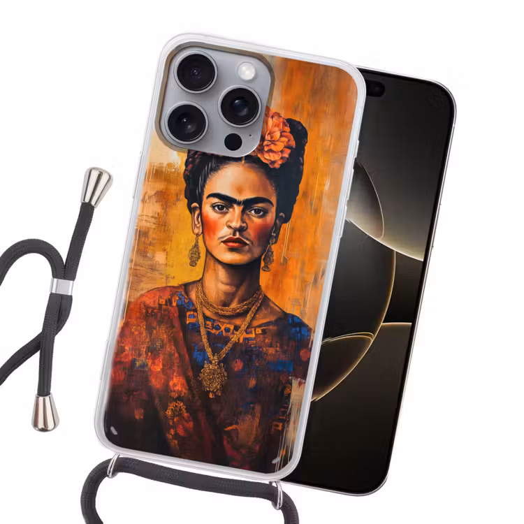 Portret - Sieraden - Schilderachtig Hoesje iPhone 16 Pro Max met koord klein -sfeer1