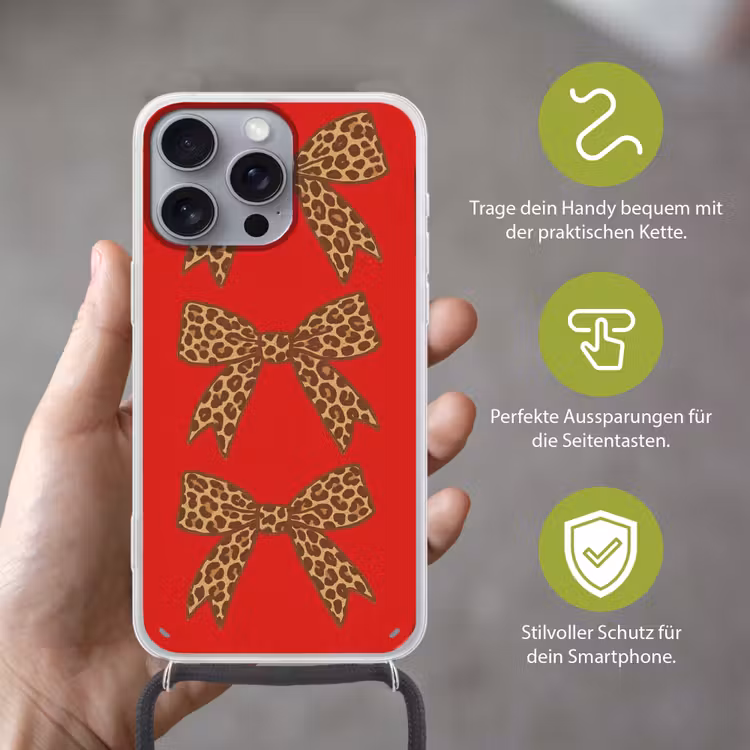 Strikken - Panterprint - Rood Hoesje iPhone 16 Pro Max met koord klein -sfeer2_DE